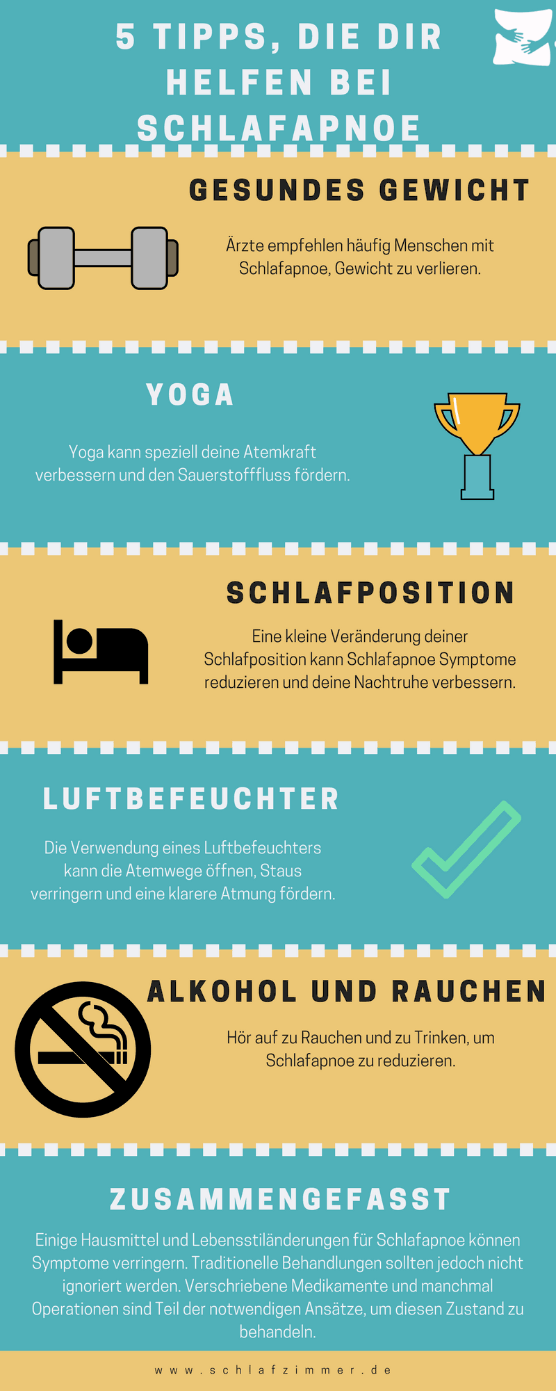 5 Heim Tipps, die dir helfen bei Schlafapnoe