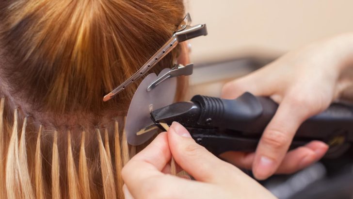 Haarverlängerungswerkzeug-Set - Mit Zange, 200 Mikroringen & Zubehör, Für DIY Haarverlängerungen