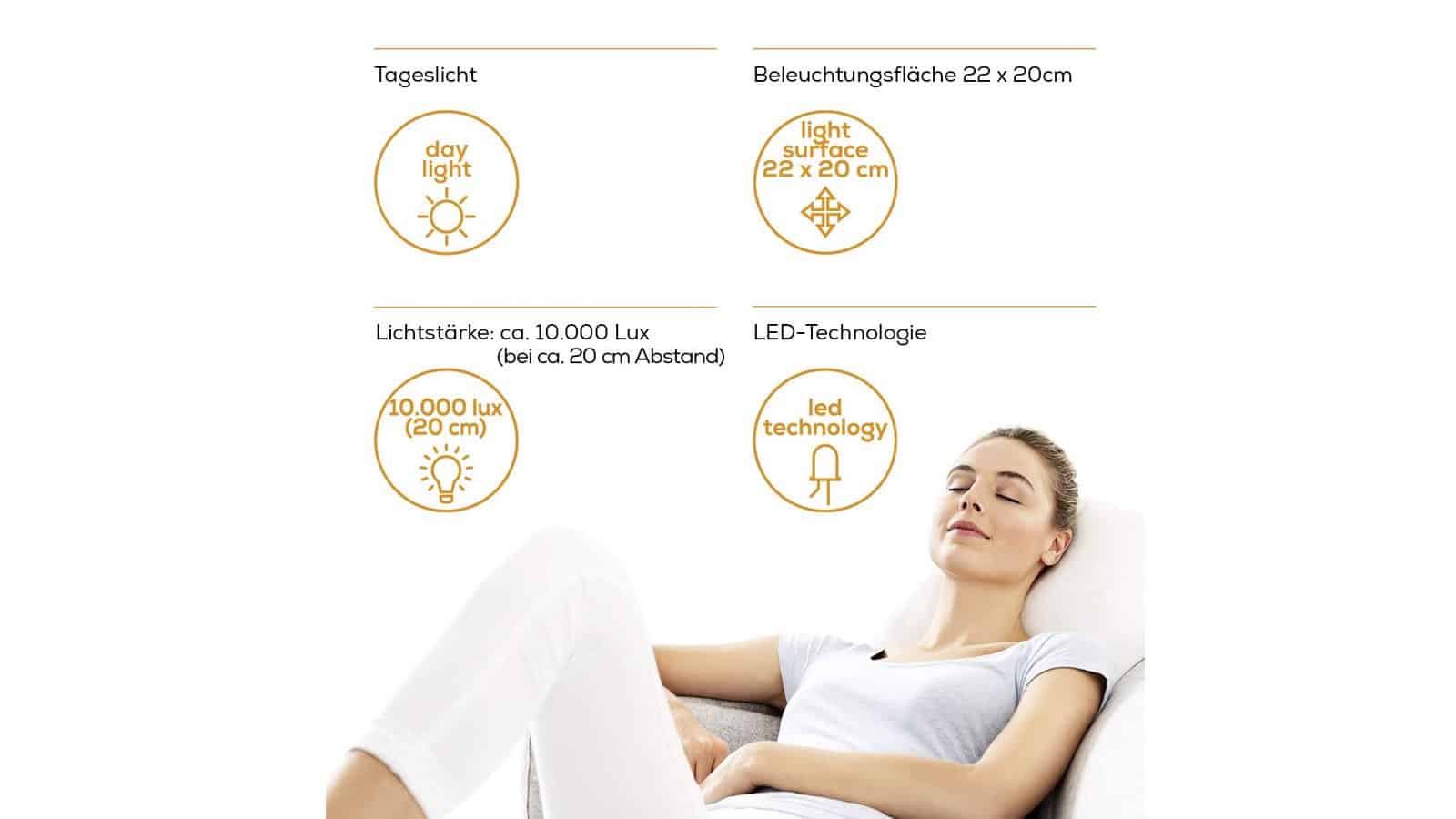 Beurer TL 41 Tageslichtlampe Funktionen