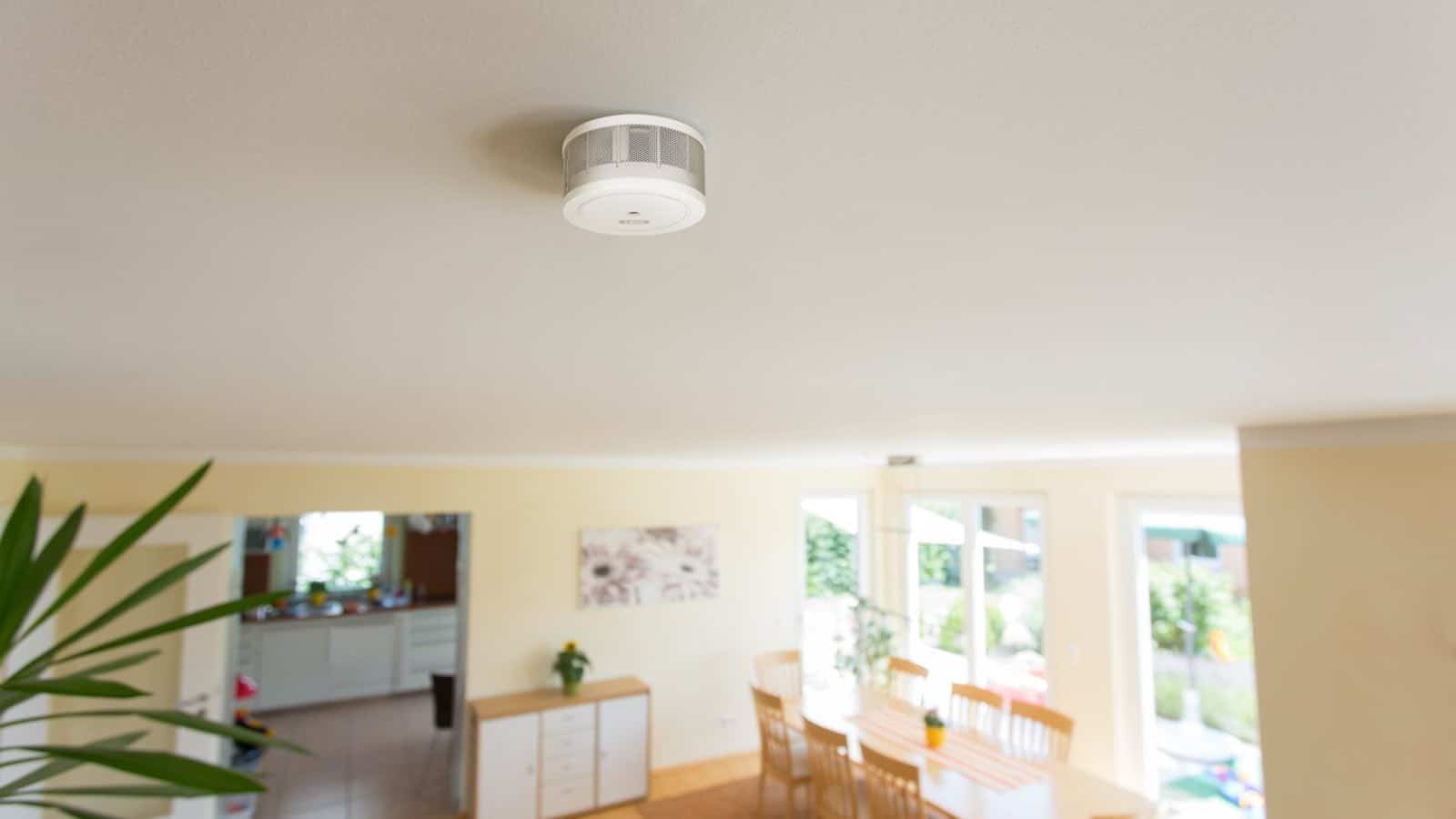 Mini Rauchmelder von Abus im Einsatz