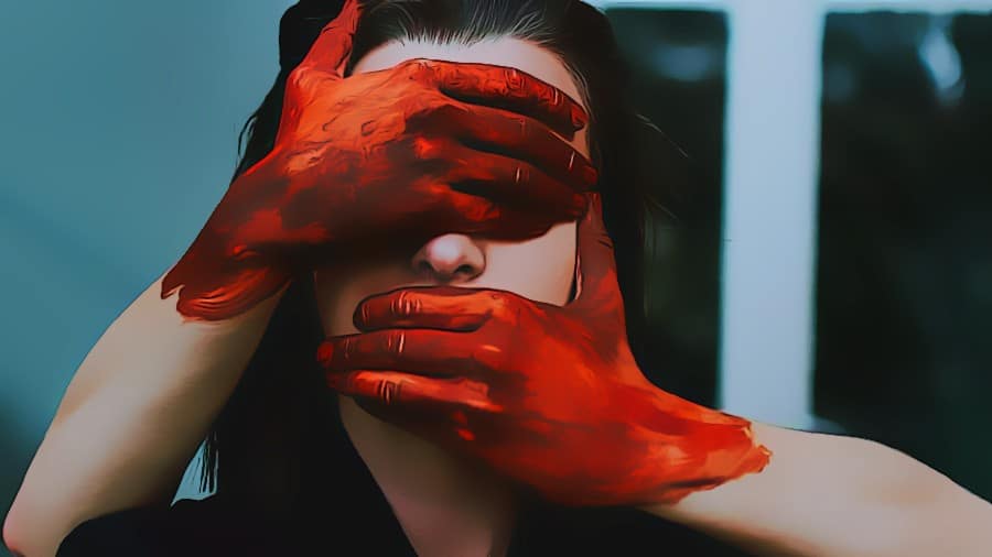 Bleiben die Augen auch im Traum geschlossen, kann dies ein Indiz dafür sein, dass man die Problematik nicht wahrhaben möchte.