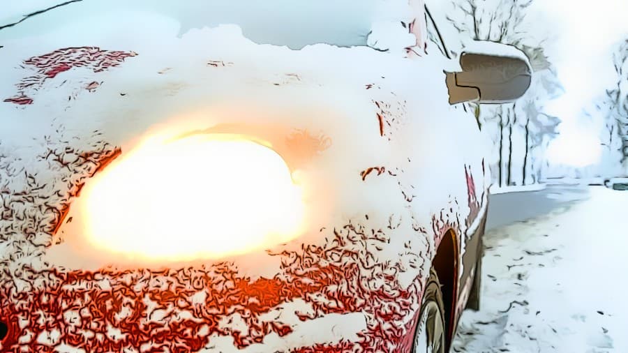 Im Traum mit dem Auto durch Schnee fahren kann eine Angst vor der Zukunft symbolisieren.