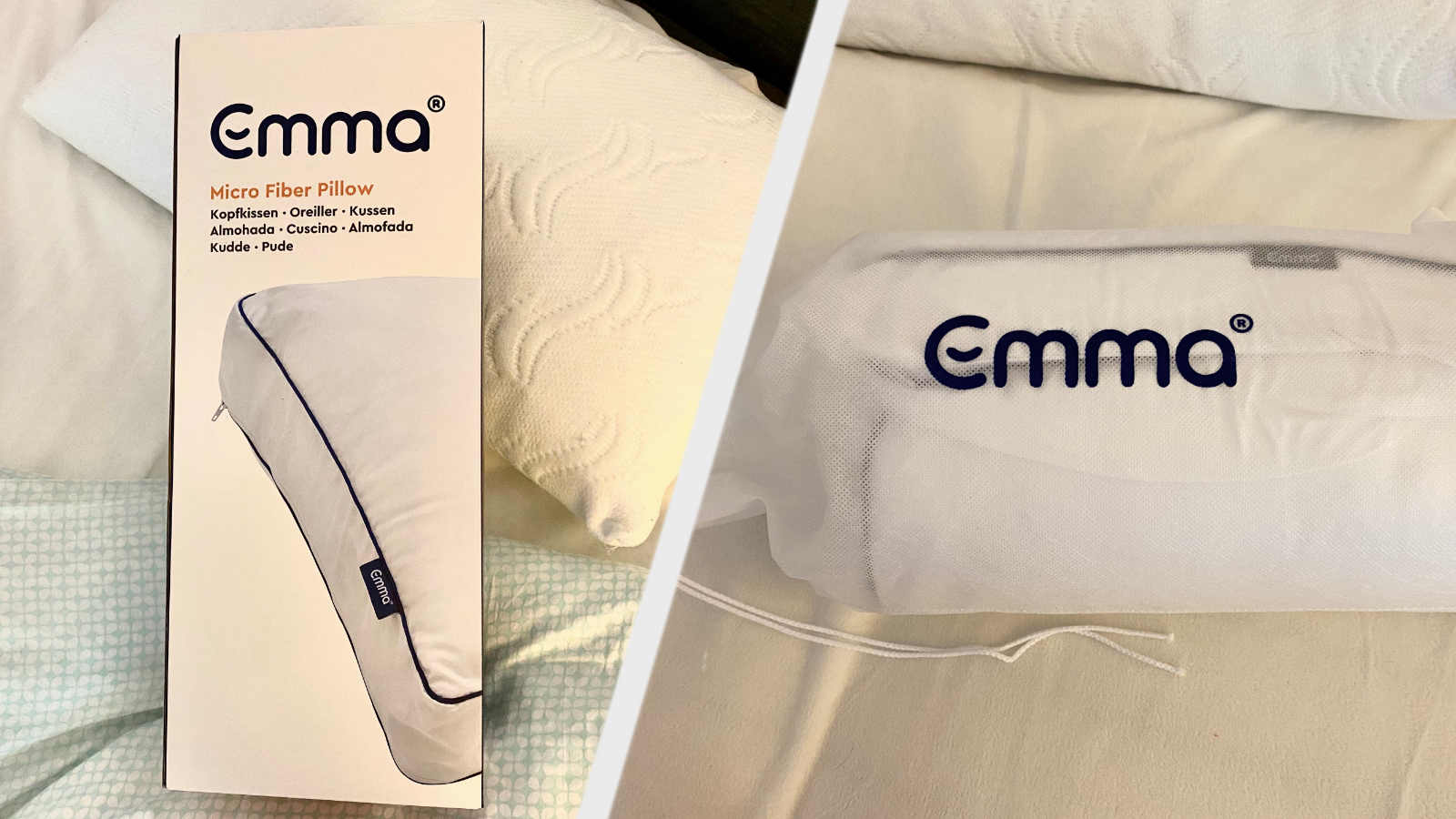 Verpackung und Lieferumfang des Emma-Kissens